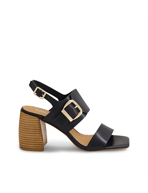 Tobiah Black Natural Leather Sandals