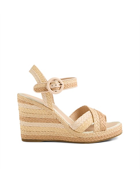 Erzza Natural Multi Synthetic Raffia Espadrilles