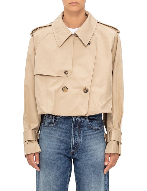 CROPPED TRENCH COAT