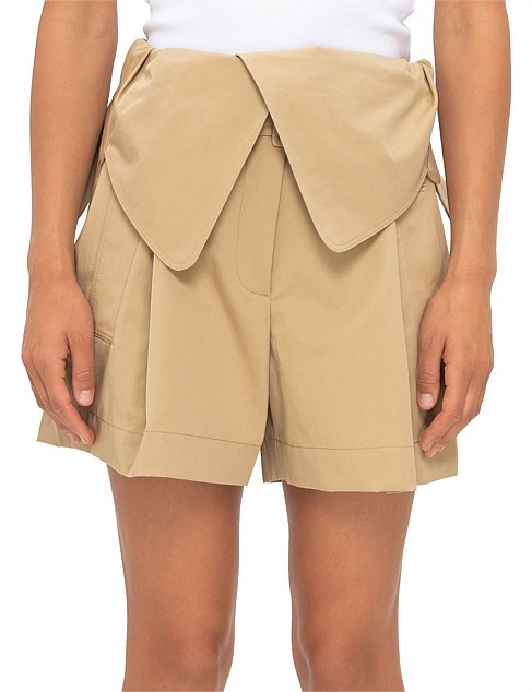 FOLD OVER TRENCH SHORTS