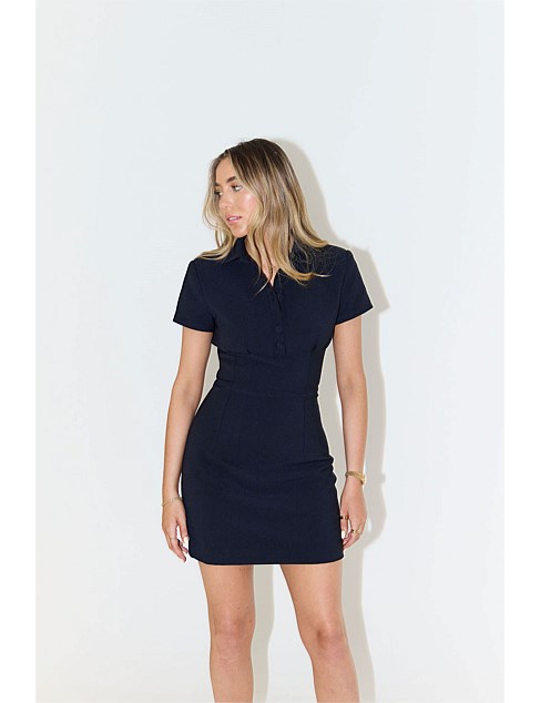 THE ULTIMATE MUSE COLLARED MINI DRESS