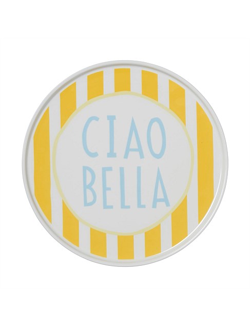 Ciao Bella Yellow Stripe Plate 25cm