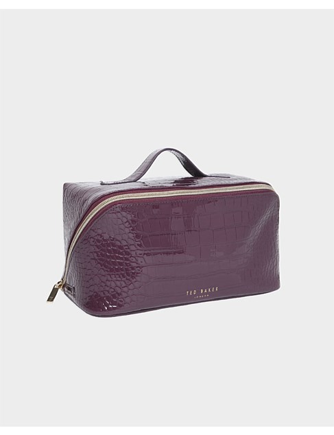 HAANAS Imitation Croc Large Rectangular Washbag