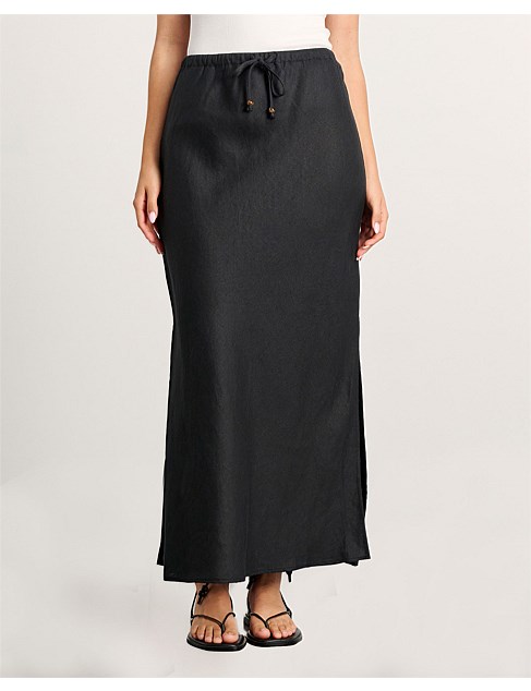 DELILAH LINEN SLIP SKIRT