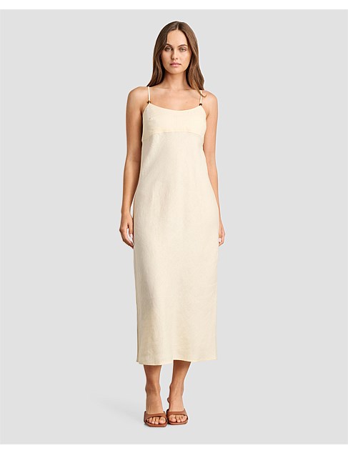 DELILAH LINEN SLIP DRESS