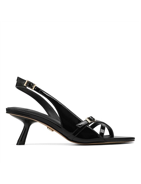 INEZ Black Patent Leather Slingback