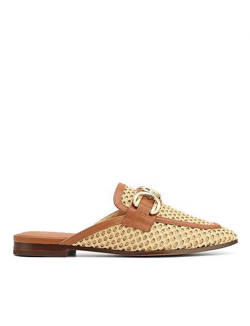 AYA Natural Woven Textile Mule