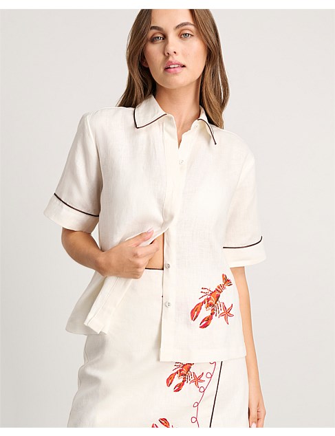 EMBROIDERED LOBSTER SHIRT