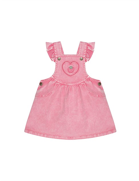 BERRY VINTAGE PINAFORE DRESS