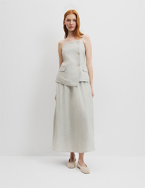 Organically Grown Linen Asymmetrical Cami