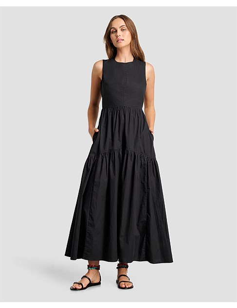 POPLIN MAXI DRESS