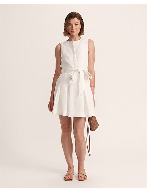 LILA LINEN MINI DRESS