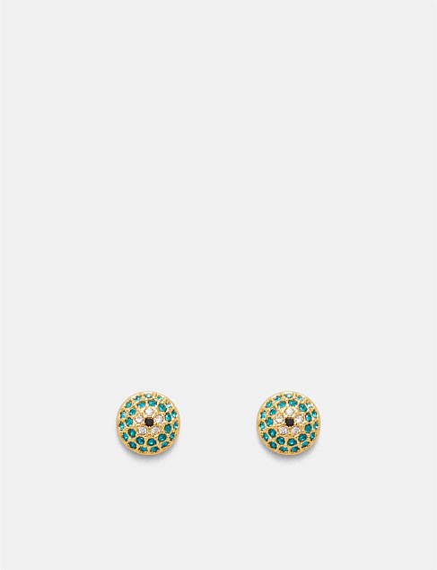 Disco Pavé Stud Earrings