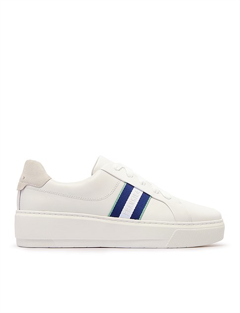 RILEY WHITE NAVY PLATFORM SNEAKER