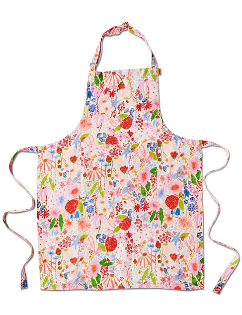 Meandering Meadow Linen Apron