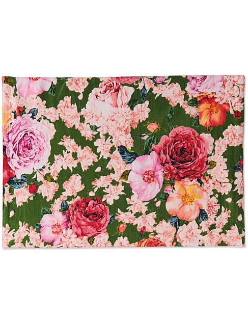 Rose Garden Linen 4 Pieces Placemat Set