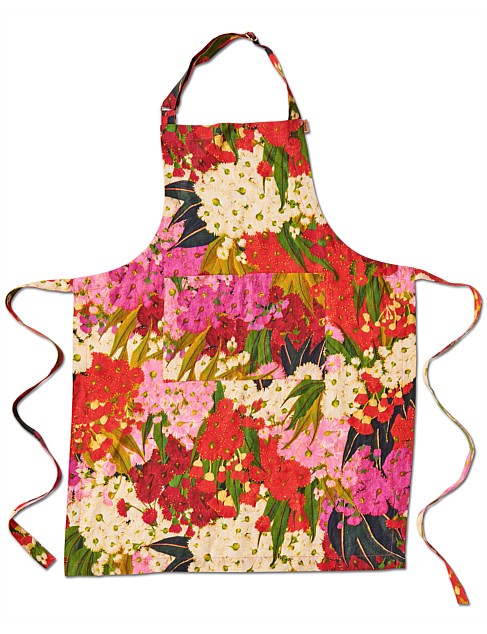 Bush Christmas Linen Apron One Size