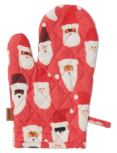 HoHoHo Red Oven Mitt One Size