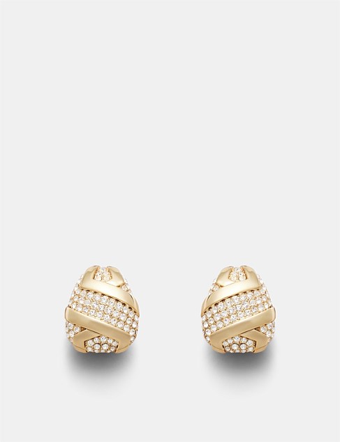 Studio 54 Pavé Clip On Earrings