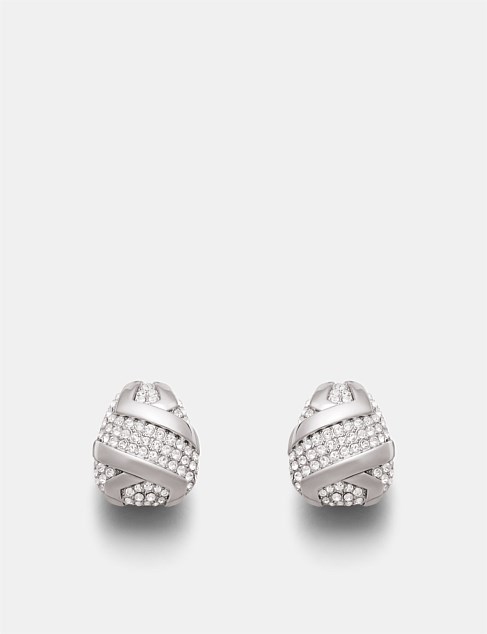 Studio 54 Pavé Clip On Earrings