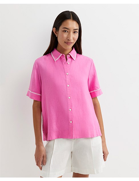 LULU BLANKET STITCH SHIRT