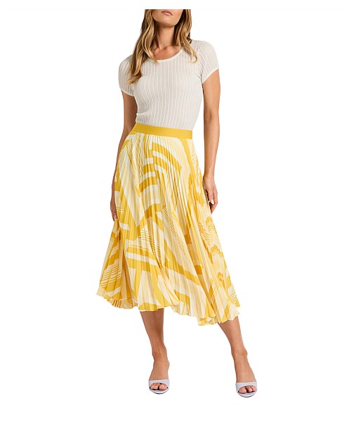 GOLDEN AGE PLEATED MIDI SKIRT