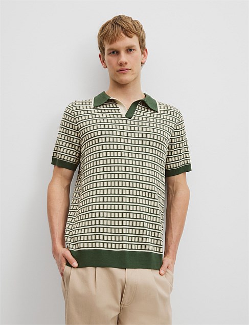 Cotton Silk Jacquard Trophy Knit