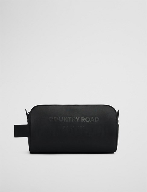 Textured Recycled Nylon Country Road Washbag