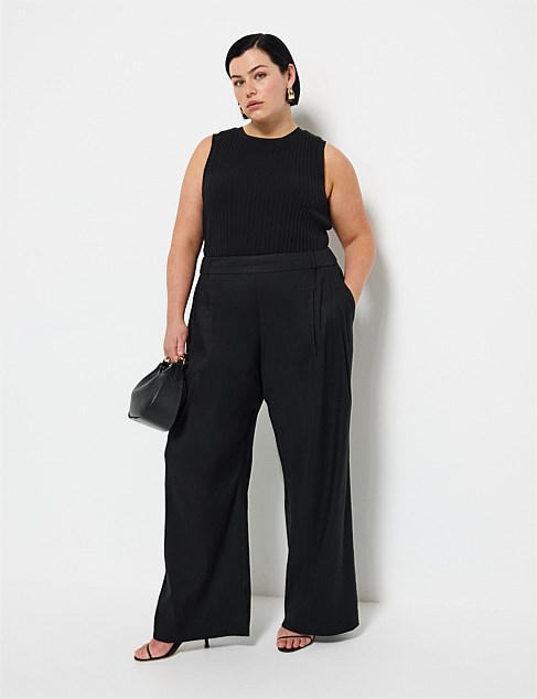 PULL ON PLEAT FRONT PANT