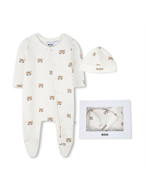 PYJAMAS + PULL ON HAT SET (3M - 18M)