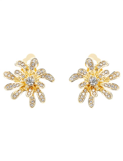 BLOOM STUD CLIP EARRINGS