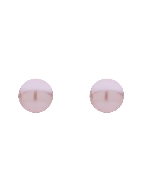 PINK PEARL 10MM STUD EARRINGS