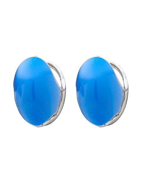 COLOUR BALL HUGGIE EARRINGS