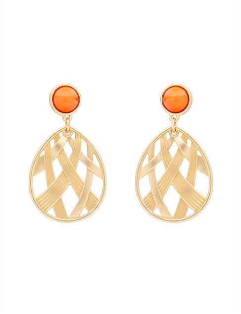 CROSSHATCH FEATURE EARRINGS