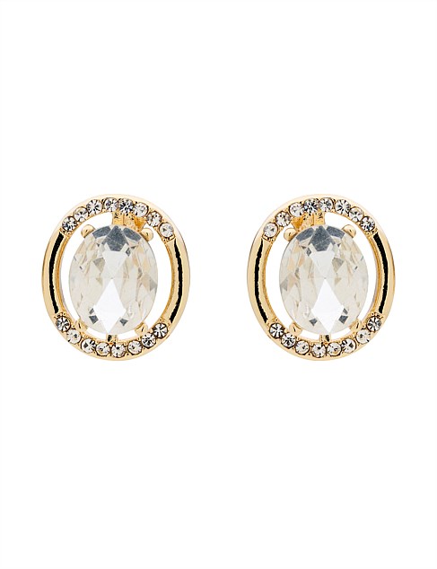 AURA CRYSTAL SET STUD EARRINGS