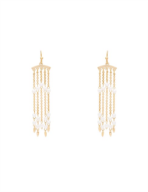 PEARL CURTAIN EARRINGS