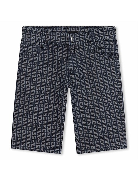 BERMUDA SHORTS W/ LOGO PRINT (6 Yrs - 12 Yrs)