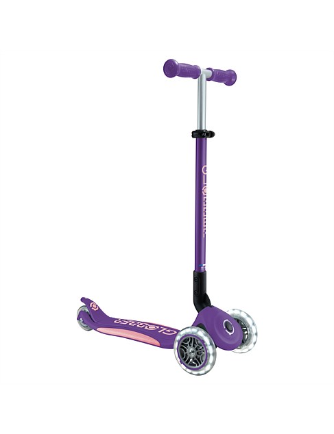 Globber PRIMO FOLD PLUS LIGHTS Scooter V2 - Purple/Pink