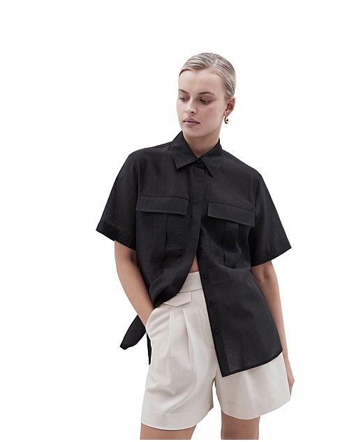 SHEER UTILITY SHIRT