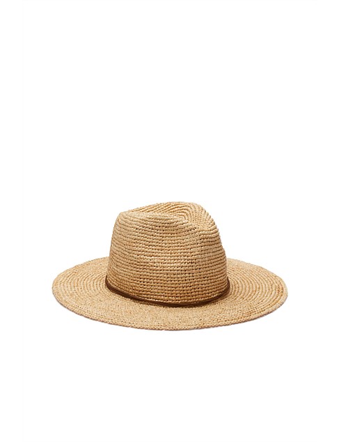 RAFFIA FEDORA