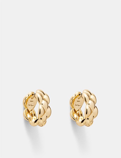 Elle Ferguson Paris Quilted Hoop Earrings