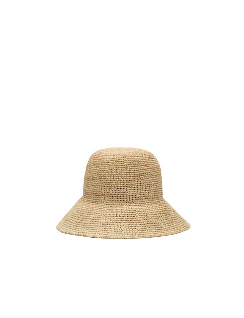 RAFFIA BUCKET HAT