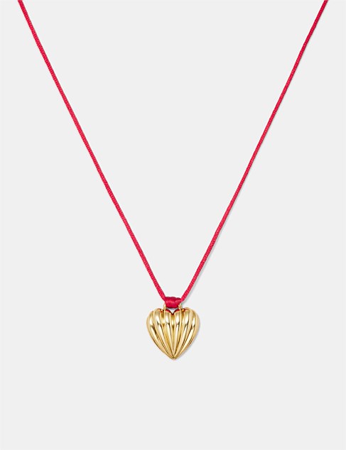 Elle Ferguson Bondi Heart Cord Necklace