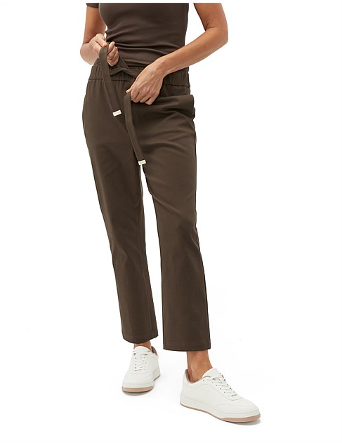 TAPERED LEG TIE PANT