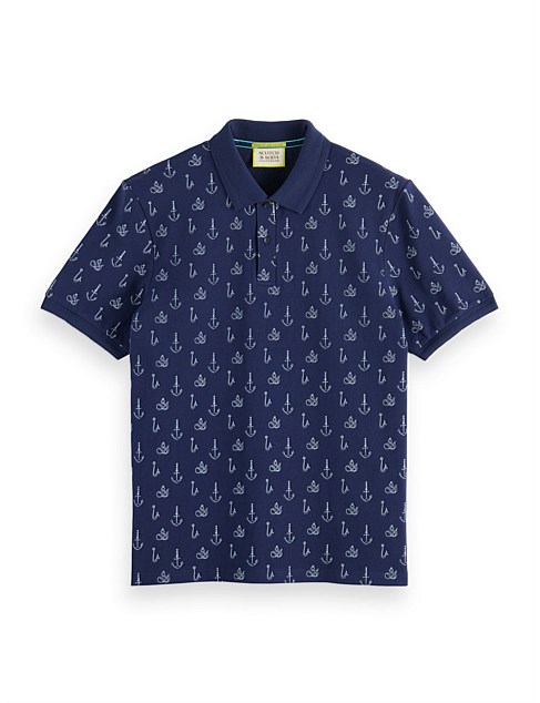 Regular-Fit Printed Polo Shirt