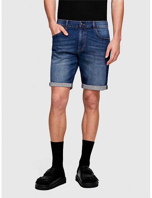 DENIM SLIM SHORT