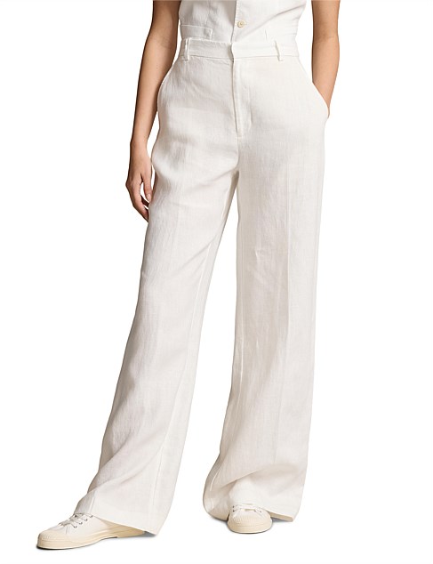 LINEN WIDE-LEG PANT