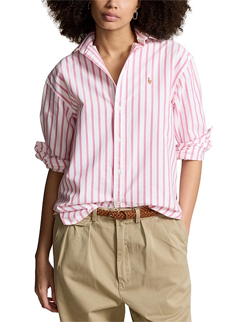 RELAXED FIT COTTON OXFORD SHIRT