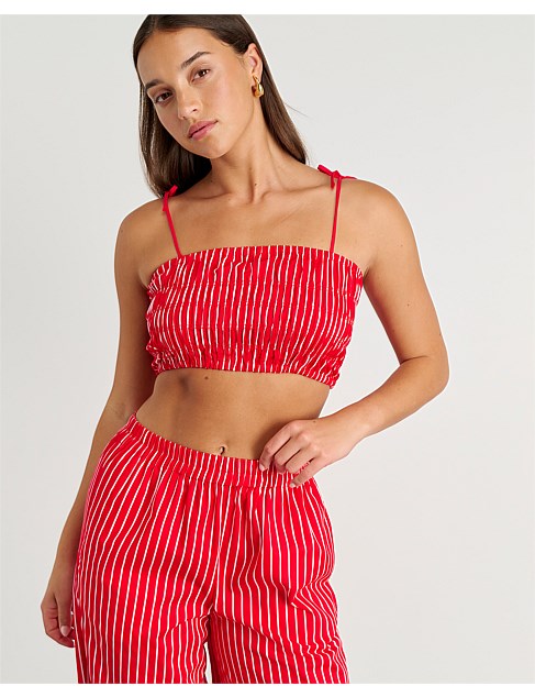 COTTON STRIPE BODICE