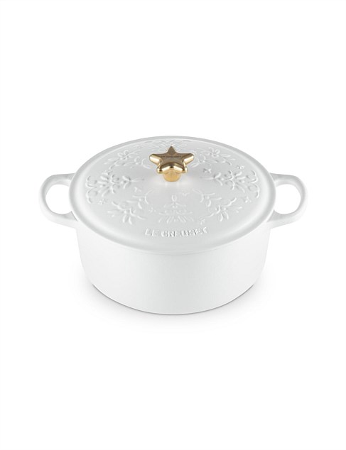 SIGNATURE NOEL ROUND CASSEROLE 24CM/4.2L COTTON